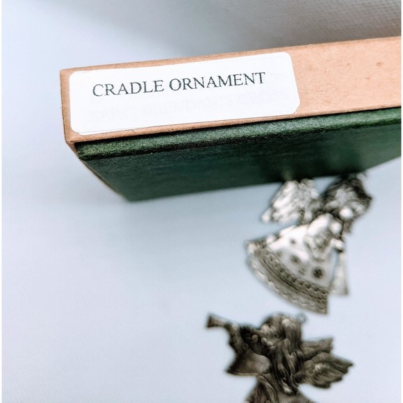 3 Pewter Ornaments 1 New In Box Signed Ken Kantro Lovell & Vintage Holiday LOT - Picture 8 of 9